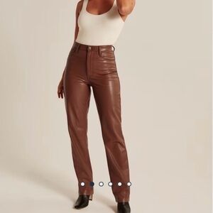 nwt abercrombie & fitch vegan leather pants